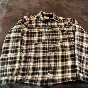 Mens XL Boston Traders lined flannel shirt